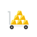 gold, Cart Icon