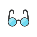 Eyeglass Black icon