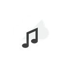music, Cloud Black icon