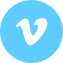 Vimeo, Logo LightSkyBlue icon