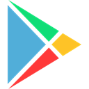 play, Logo, google CornflowerBlue icon