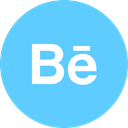 Logo, Behance LightSkyBlue icon