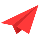 paper, Plane Tomato icon