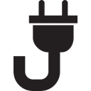 plug Black icon