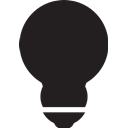 lightbulb Black icon