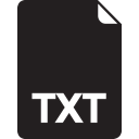 Txt, File Black icon