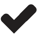 checkmark Black icon