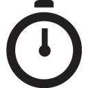 stopwatch Black icon