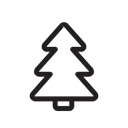 christmas, xmas, Tree, santa, Holiday, new year Black icon