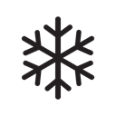Cold, xmas, new year, winter, wheather, snowflake Black icon