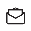 mail, paper, Message, Letter Black icon
