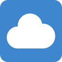 Cloud app, Cloudapp SteelBlue icon