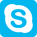 Call, Skype DeepSkyBlue icon