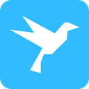 Surfing bird, Surfingbird DodgerBlue icon