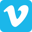 Vine vimeo, Vinevimeo DeepSkyBlue icon