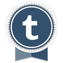 Social, Tumblr, Ribbon DarkSlateGray icon