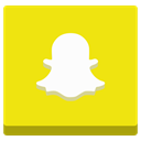 friends, network, images, Social, media, Mobile, Ghost, Communication, Snapchat Gold icon
