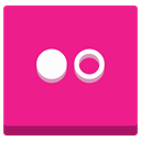photos, sharing, creative, dots, flickr, photo, photography, images DeepPink icon