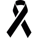 Solidarity, Ribbon, Awareness, cause Black icon