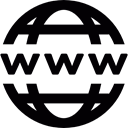 net, network, worldwide, internet, Domain, technology Black icon