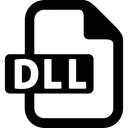 File, technology, Library, Dll, Programming, Computers Black icon