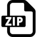 Winzip, Rar, technology, Zip, Compressed Black icon