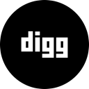Digg Black icon