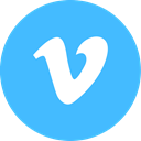 Vimeo CornflowerBlue icon