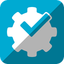 Foursquare, powered, by DarkTurquoise icon