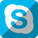 Skype DeepSkyBlue icon