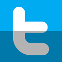 twitter, Letter DeepSkyBlue icon