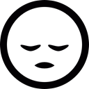 smiley, sleep, Gestures, Sleepy Black icon