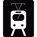Subway, transport, Metro, station, Railway, train, underground Black icon
