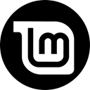 mint, linux Black icon