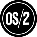 Os 2, os/2, os2 Black icon