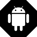 Android, google Black icon