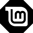 mint, linux Black icon