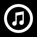 itunes Black icon