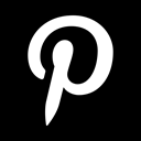 pinterest Black icon