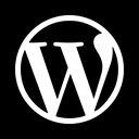 Wordpress, V2 Black icon