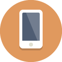 smartphone SandyBrown icon