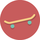 Skateboard IndianRed icon