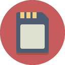 Memorycard IndianRed icon