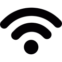 Computer, internet, technology, Wifi, Connection Black icon