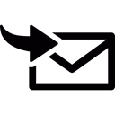 mail, send, Email, Message, envelope, technology, new Black icon