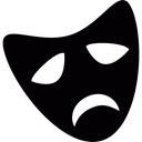 Mask, Tragicomedy, Drama, Face, Gestures, Theater, tragedy Black icon
