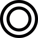 Circular, medical, geometry, Circle Black icon