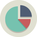 chart, pie Gainsboro icon