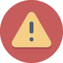 Caution IndianRed icon