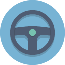 Steeringwheel SkyBlue icon